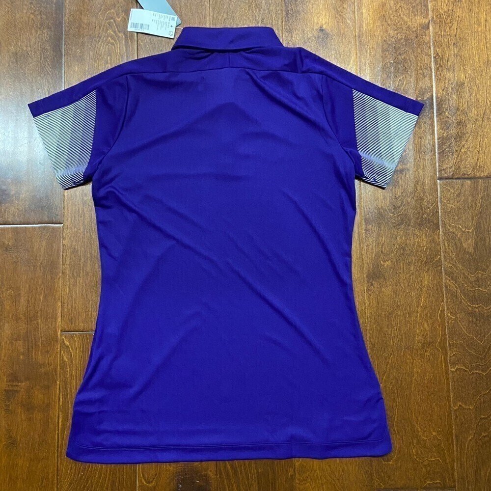 Adidas Women's Prime Polo Purple Athletic Top Primeblue Size Small NWT - Picture 3 of 8